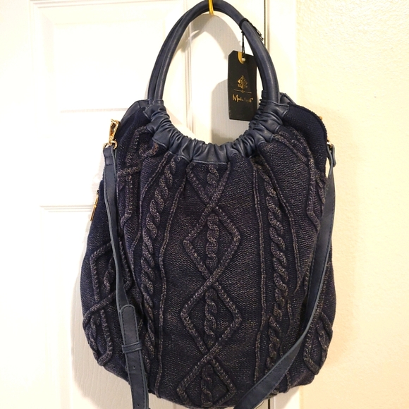 Moda Luxe blue purse - Picture 1 of 7